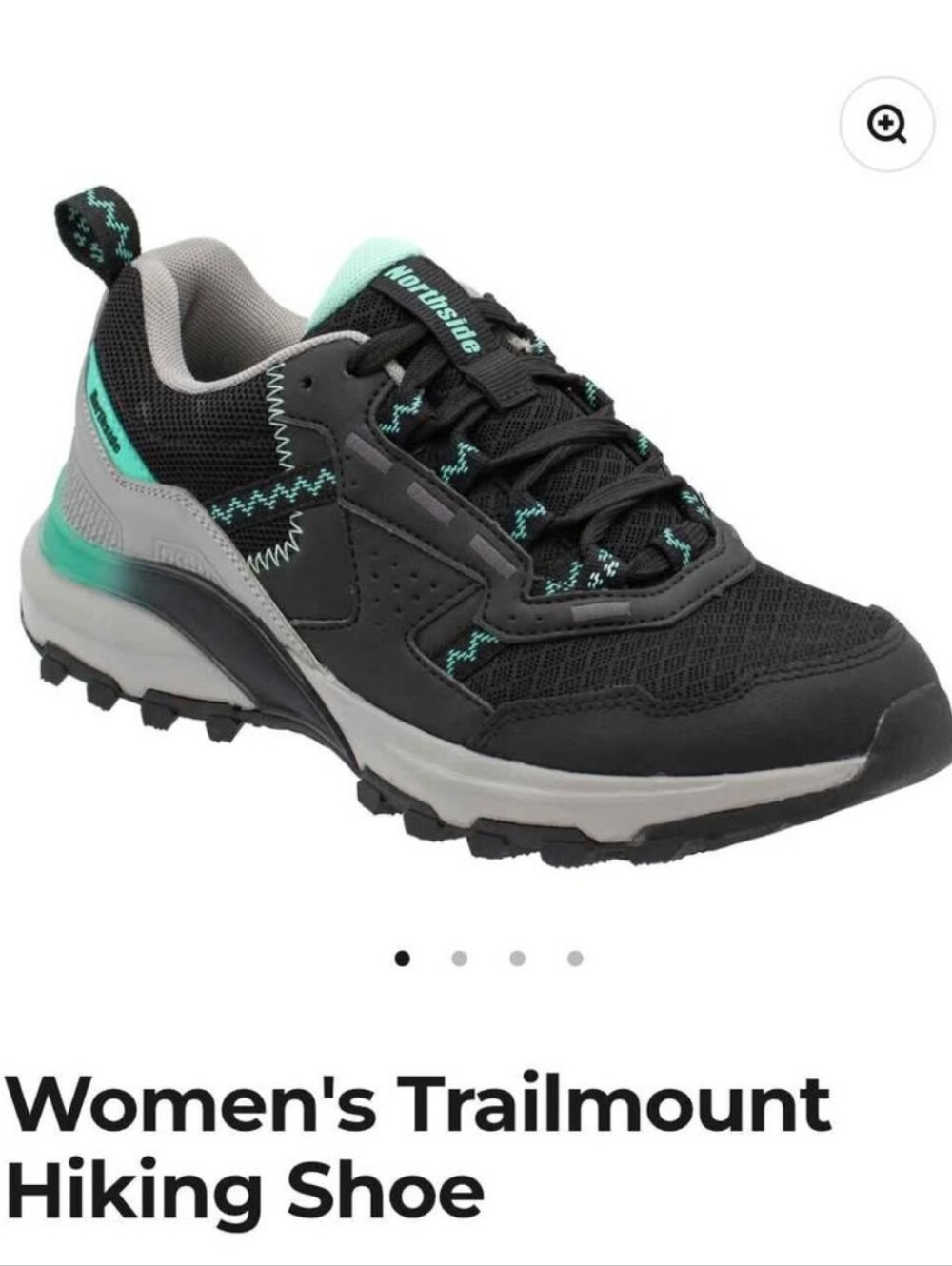 Northside | Women's Black Mint Trailmount Hiking Shoe